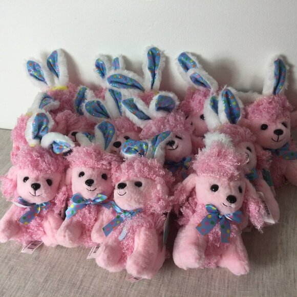 Lot of 14 Way to Celebrate Easter Small Puppy with Bunny Ears Stuffed Plush Toy - Picture 5 of 11